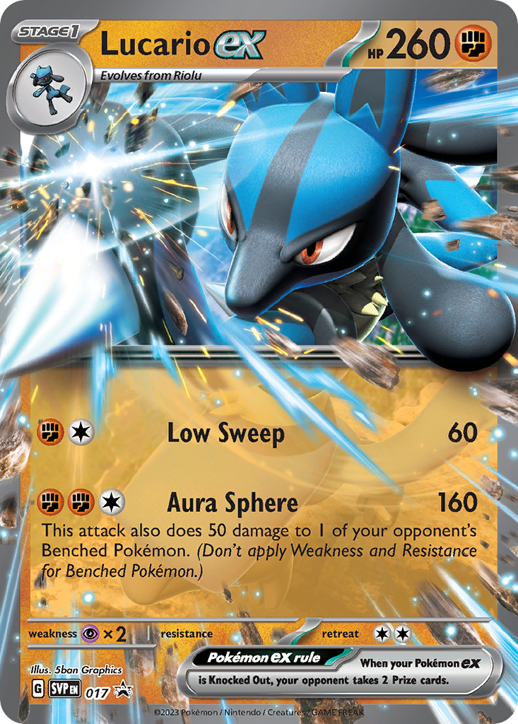 Scarlet & Violet Promo Lucario ex #17